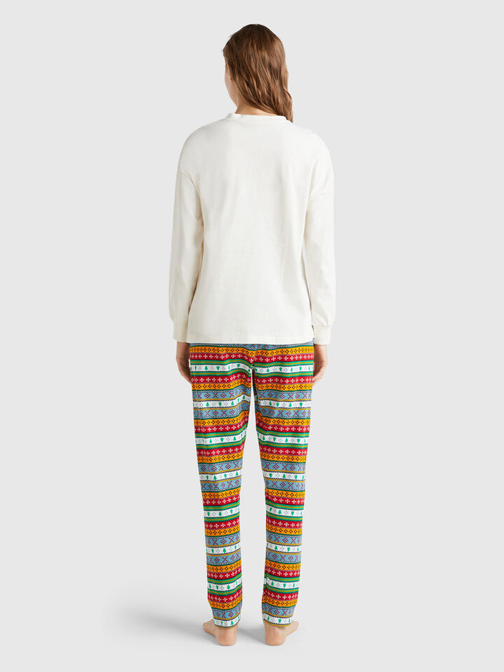 PYJAMA(SWEATER+TROUS Mujer image number 2
